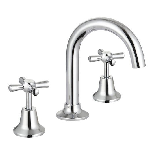 Mondella Chrome Cadenza Basin Set - 1/2 Turn - 1245 x 170 x 130mm