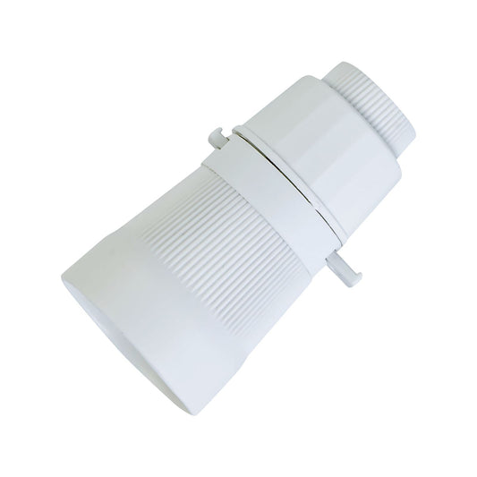 Deta White Push Bar Switch Lamp Holder