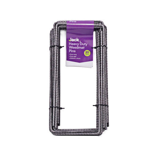 Jack Heavy Duty Weedmat Pins - 200 x 90 x 4mm - 20 Pack