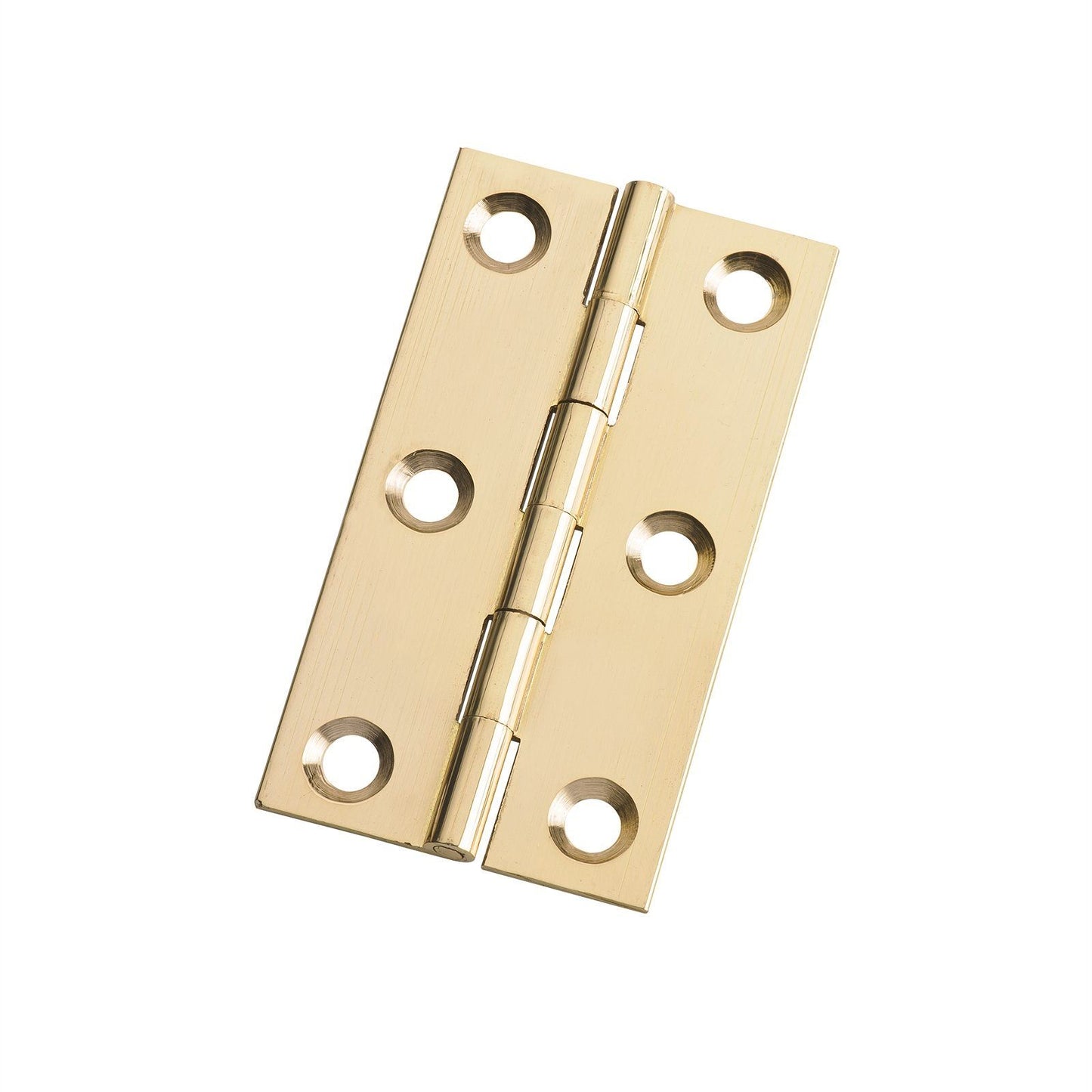 Lane Brass Fixed Pin Butt Hinge - 65 x 35mm - 2 Pack