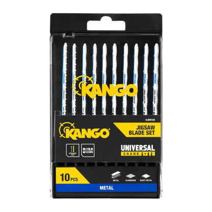 Kango Metal Jigsaw Blade Set - 10 Piece - 102 x 13 x 124mm