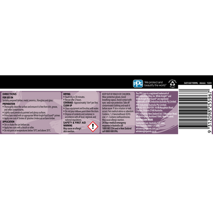 White Knight Purple Strokes and Splashes Paint - 100ml