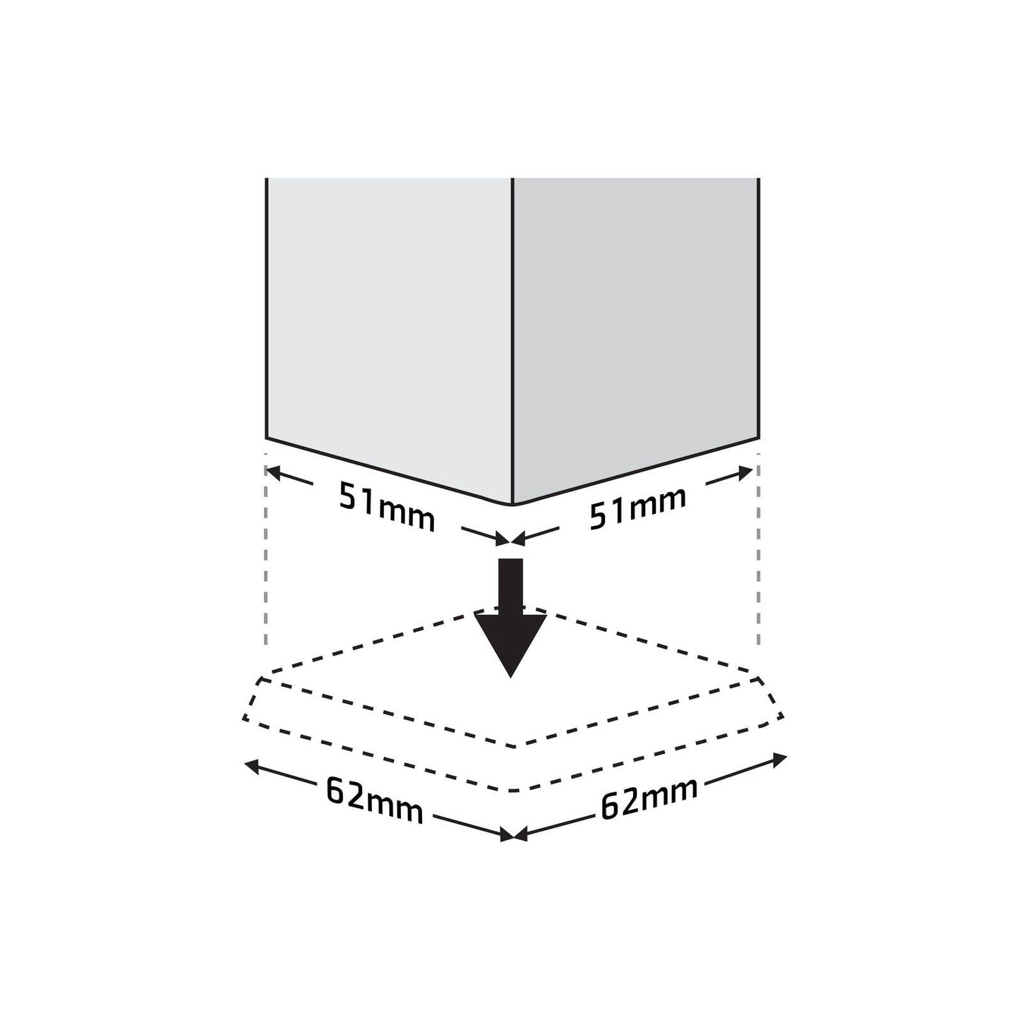 Surface Gard Castor Cups - 51mm - 4 Pack