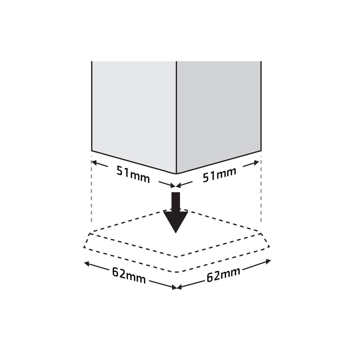 Surface Gard Castor Cups 51mm 4 Pack