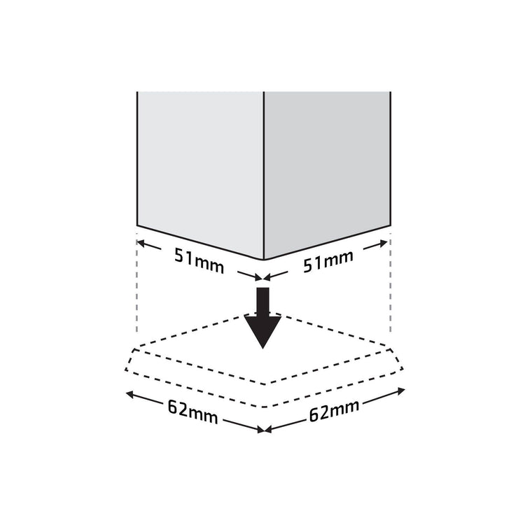 Surface Gard Castor Cups 51mm 4 Pack