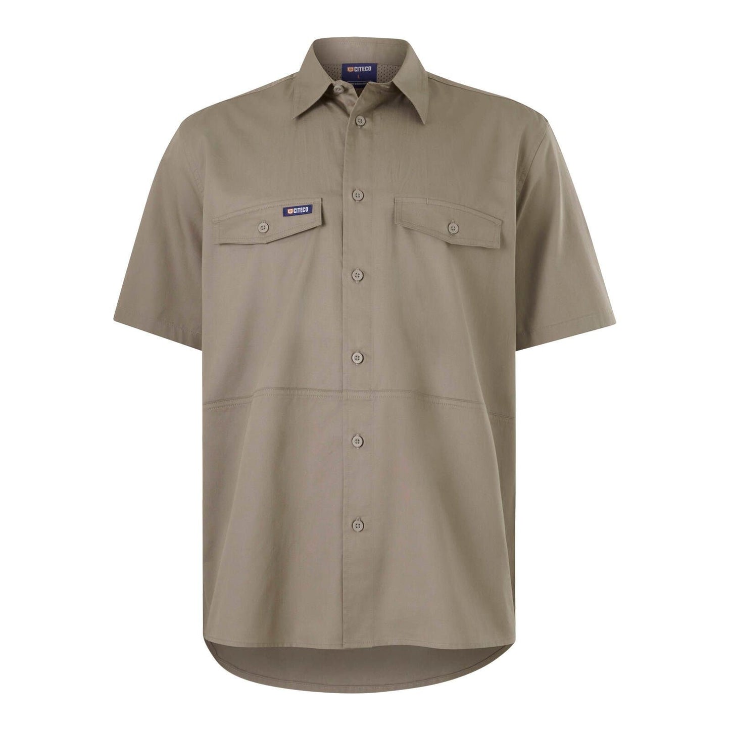Citeco Short Sleeve Shirt - Size L - Khaki