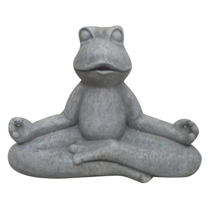 Northcote Pottery Yoga Frog Garden Statue - 31 x 22.5cm