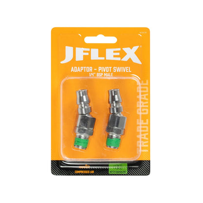 Adaptor Swivel - 1/4" BSP Male Nitto Equivalent - 2 Pack