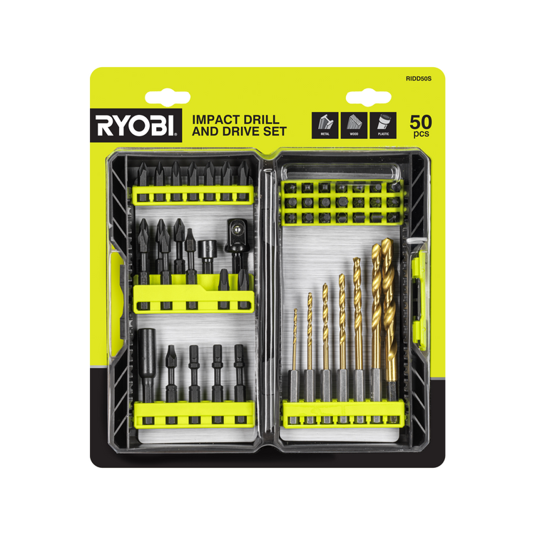 Ryobi 50 Piece Impact Drill and Drive Set