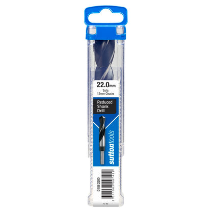 Sutton Tools Reduced Shank Jobber Drill Bit - 22mm - 12.5mm Shank