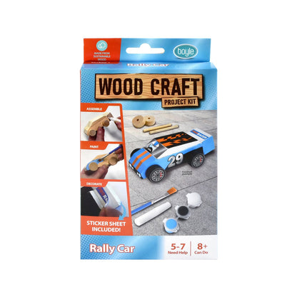 Boyle Wood Craft Project Kit Rally Car - 117 x 63 x 35mm