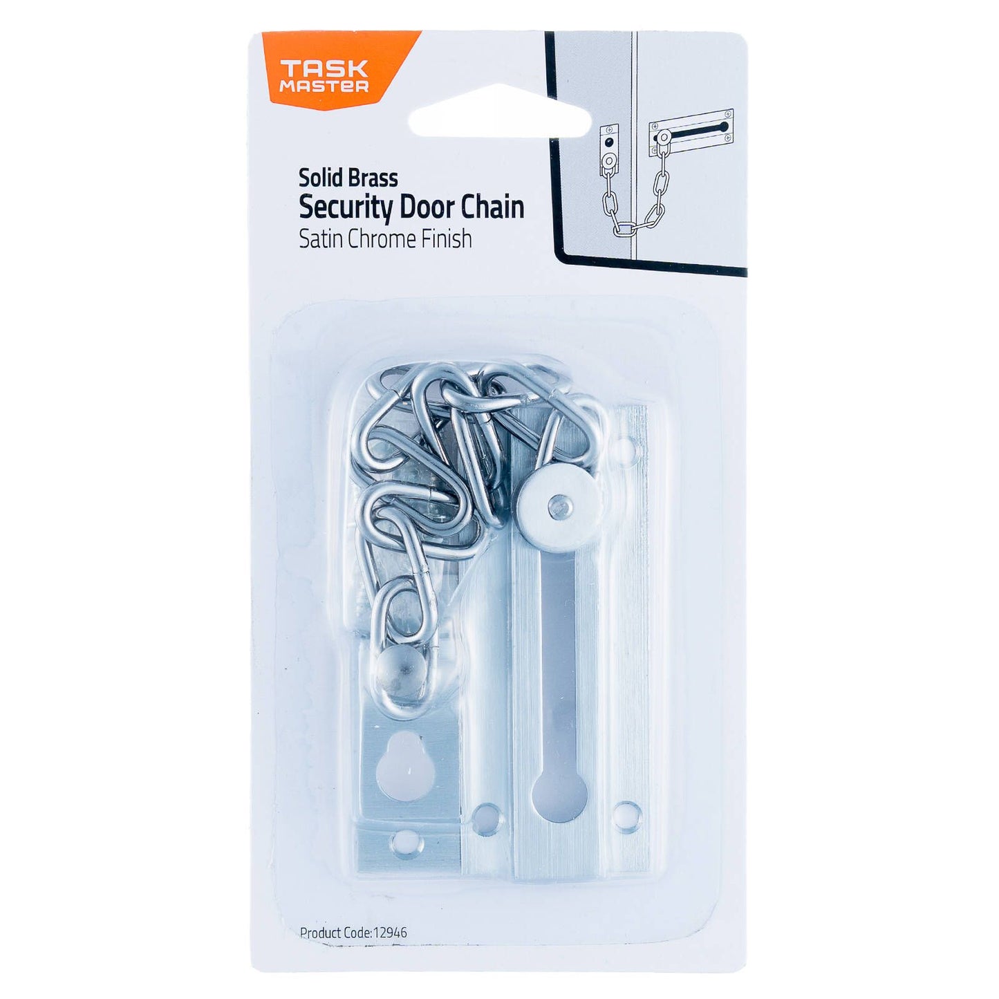 Taskmaster Security Door Chain - 32mm - Satin Chrome