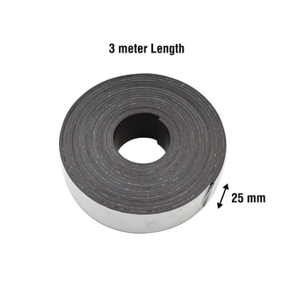 Everhang Magnetic Strip - 3m x 25mm - Flexible Adhesive - Strong Hold