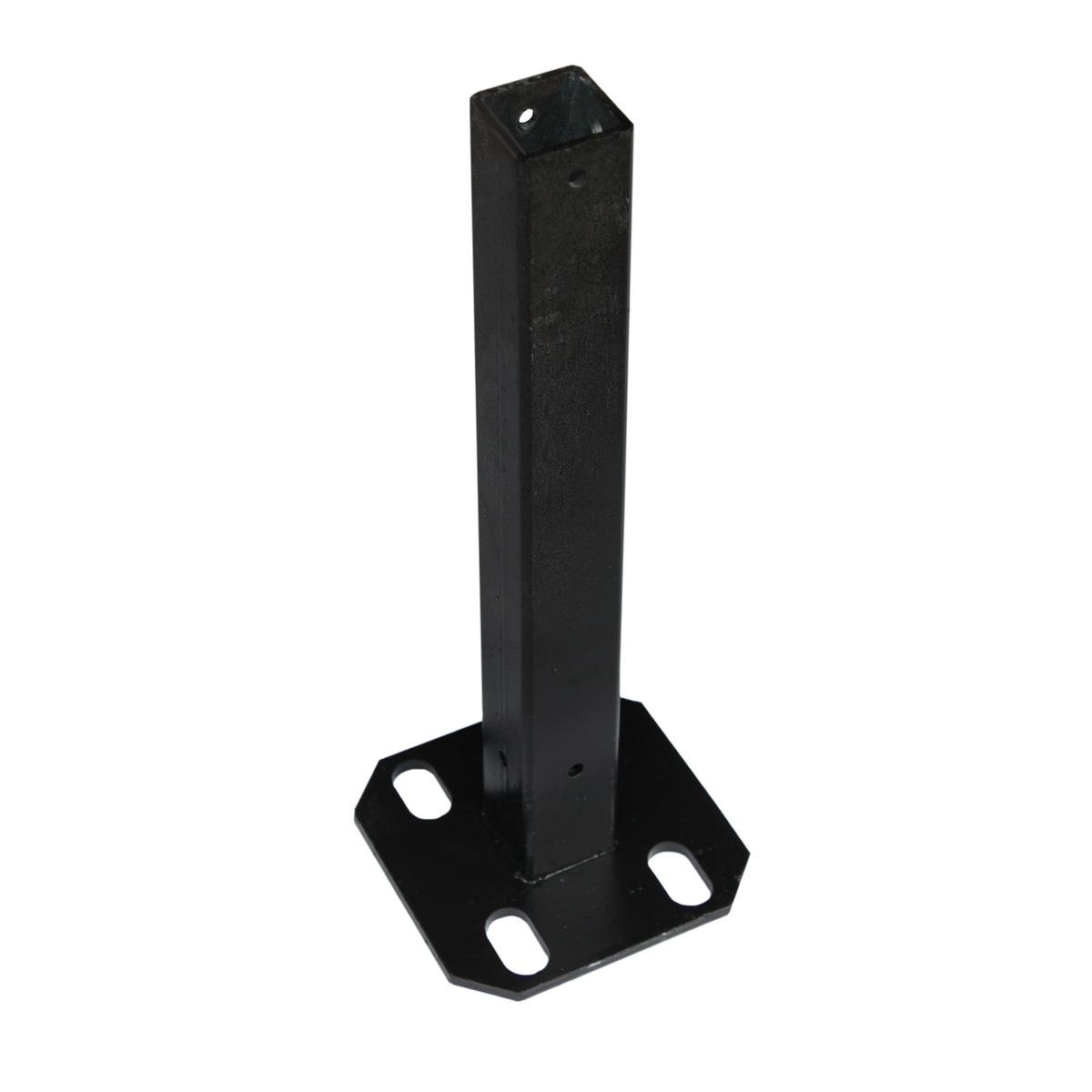 Jack Screen Up Base Plate - Aluminium 95mm Black Solid Foundation