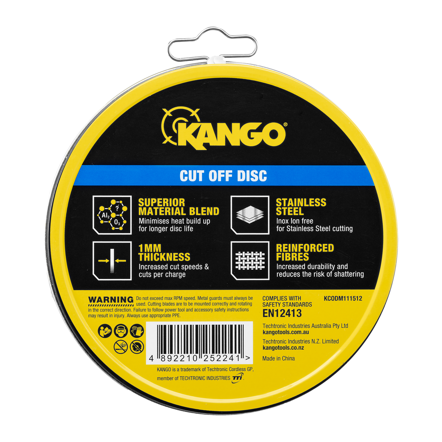Kango Metal Cut Off Discs - 115mm - 12 Pack