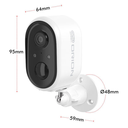 Orion Grid Connect Smart Wireless Security Camera - 3MP - 2K - White