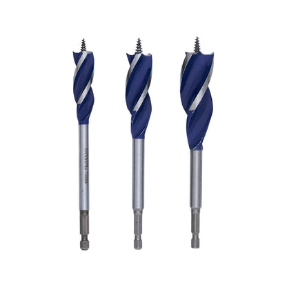 Irwin Speedbor Max Auger Bit Set - 16 20 25mm - Steel - Fast Chip Ejection