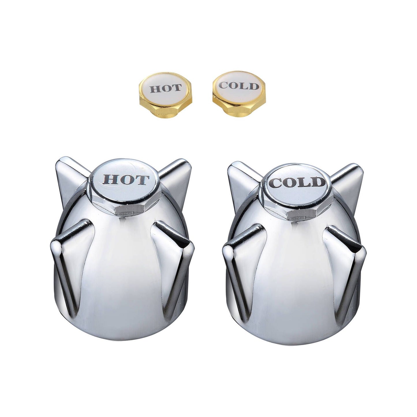 Shaw Mason Chrome Zinc Die Cast Handles - 106 x 162mm - Pair