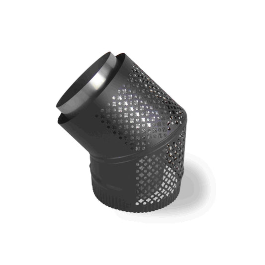 Scandia Rear Facing Bend Flue Kit - 45° - 6"