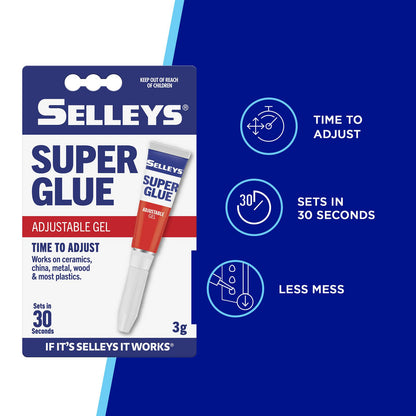 Selleys Super Glue Adjustable Gel - 3g