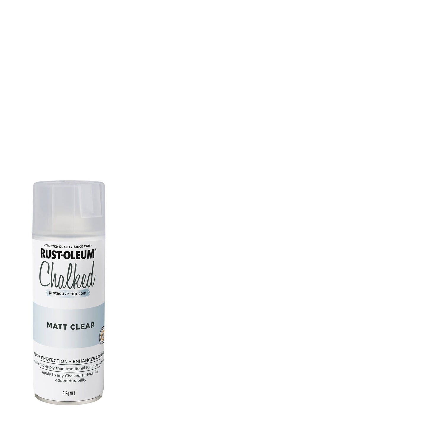 Rust Oleum Clear Ultra Matt Chalked Protective Top Coat - 340g