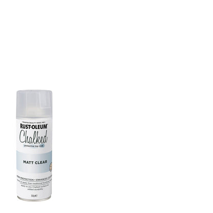 Rust Oleum Clear Ultra Matt Chalked Protective Top Coat - 340g