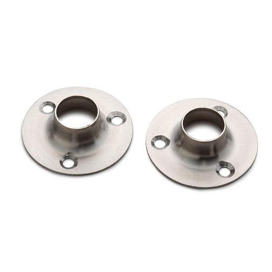 Sandleford Stainless Steel Round Flange Fitting Rod - 16mm - 2 Pack