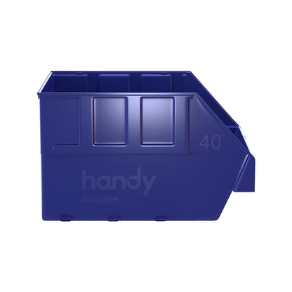 Handy Storage Plastic Storage Tote Size 40 Blue Durable Easy Access