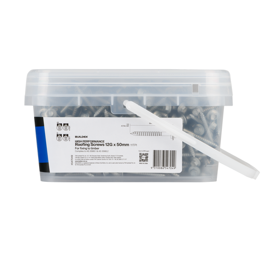 Buildex Roofing Screws - 12g x 50mm - Class 3 - 1000 Pack