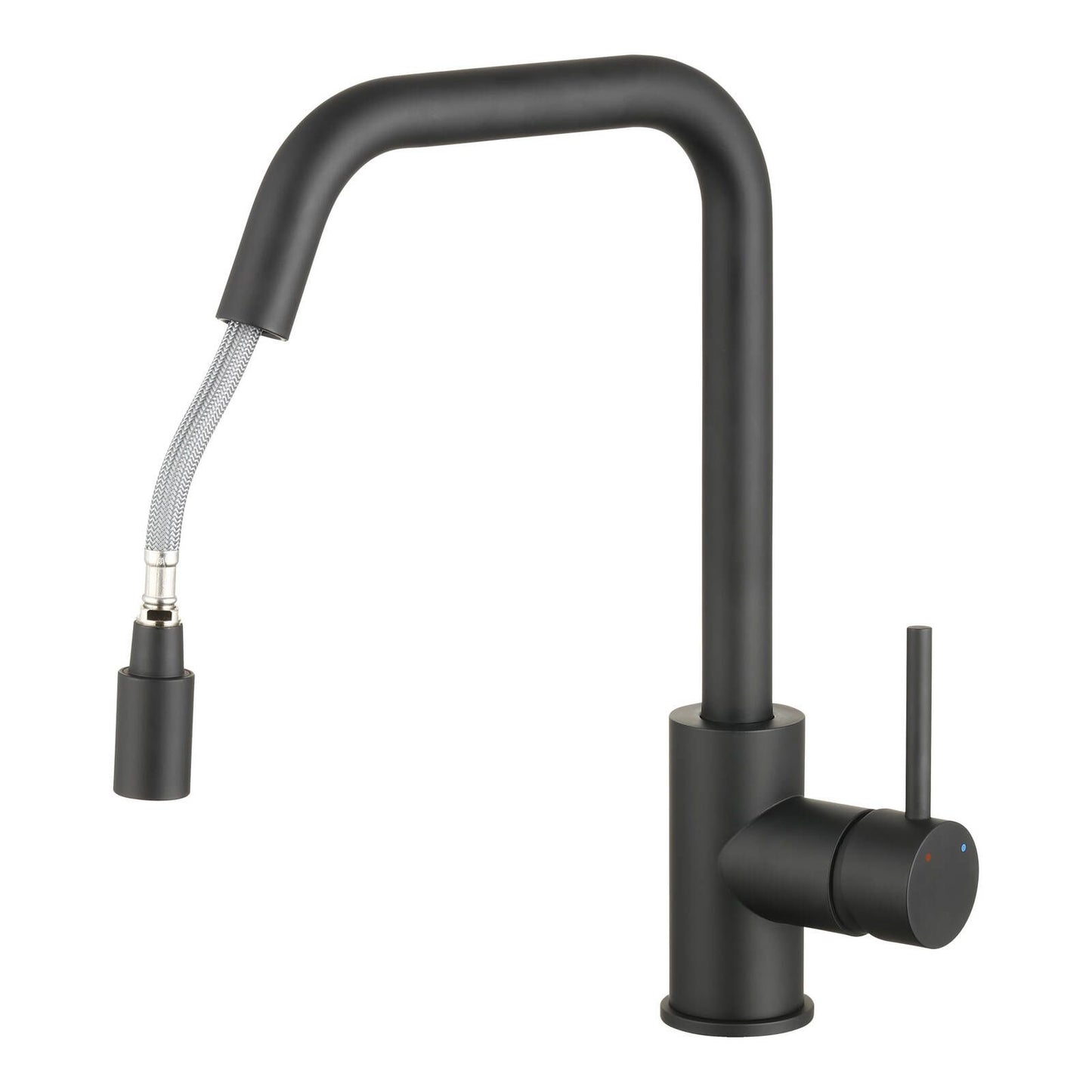 Estilo Side Lever Pull Down Sink Mixer Matte Black - 35mm Cartridge