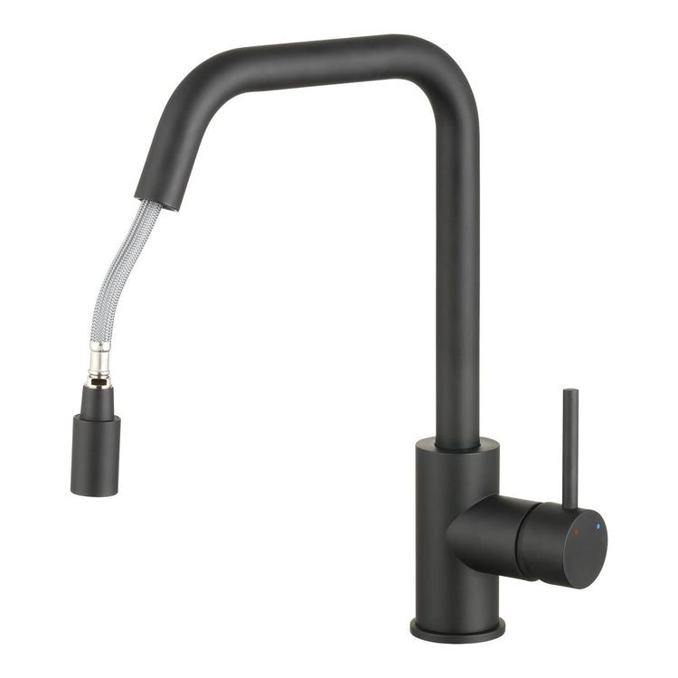Estilo Matte Black 35mm Side Lever Pull Down Sink Mixer