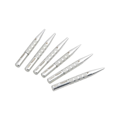 Trojan Centre and Nail Punch Set - 1.5,2.5,3mm - 6 Piece