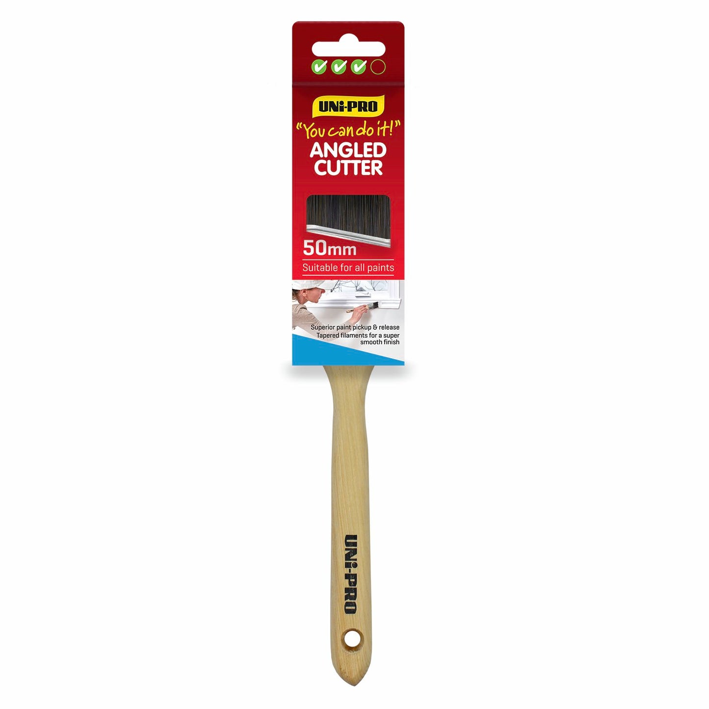 UNi-PRO Angled Sash Cutter Brush - 50mm