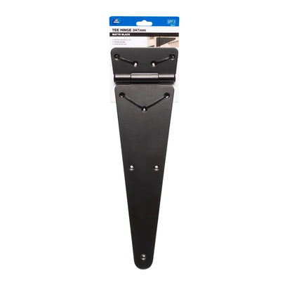 Zenith Matte Black Tee Gate Hinge - 347mm - 2 Pack