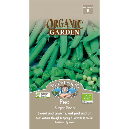 Mr Fothergill Sugar Snap Pea Seeds