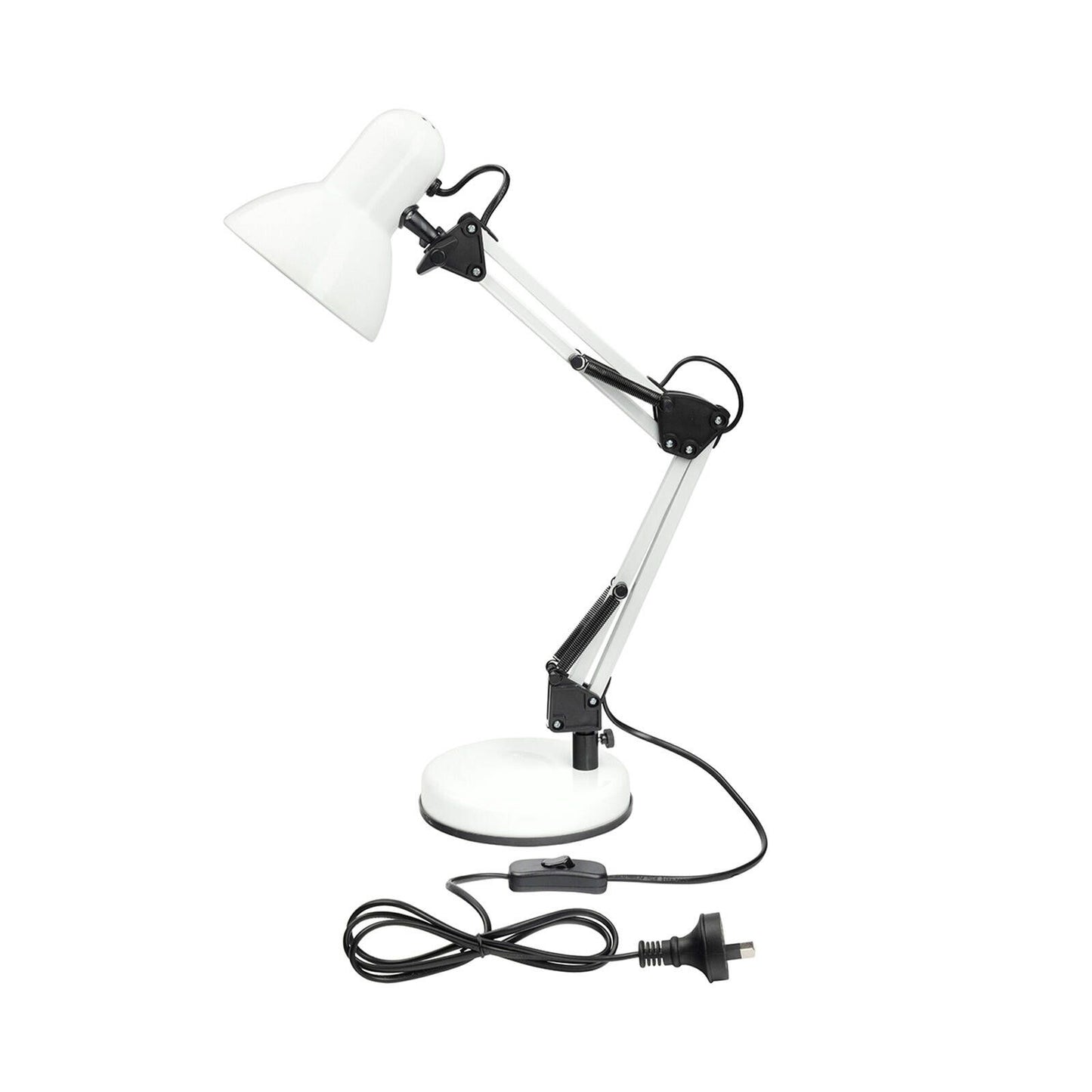 Brilliant XL White Flexi Lloyd Desk Lamp - 155 x 500 x 240mm