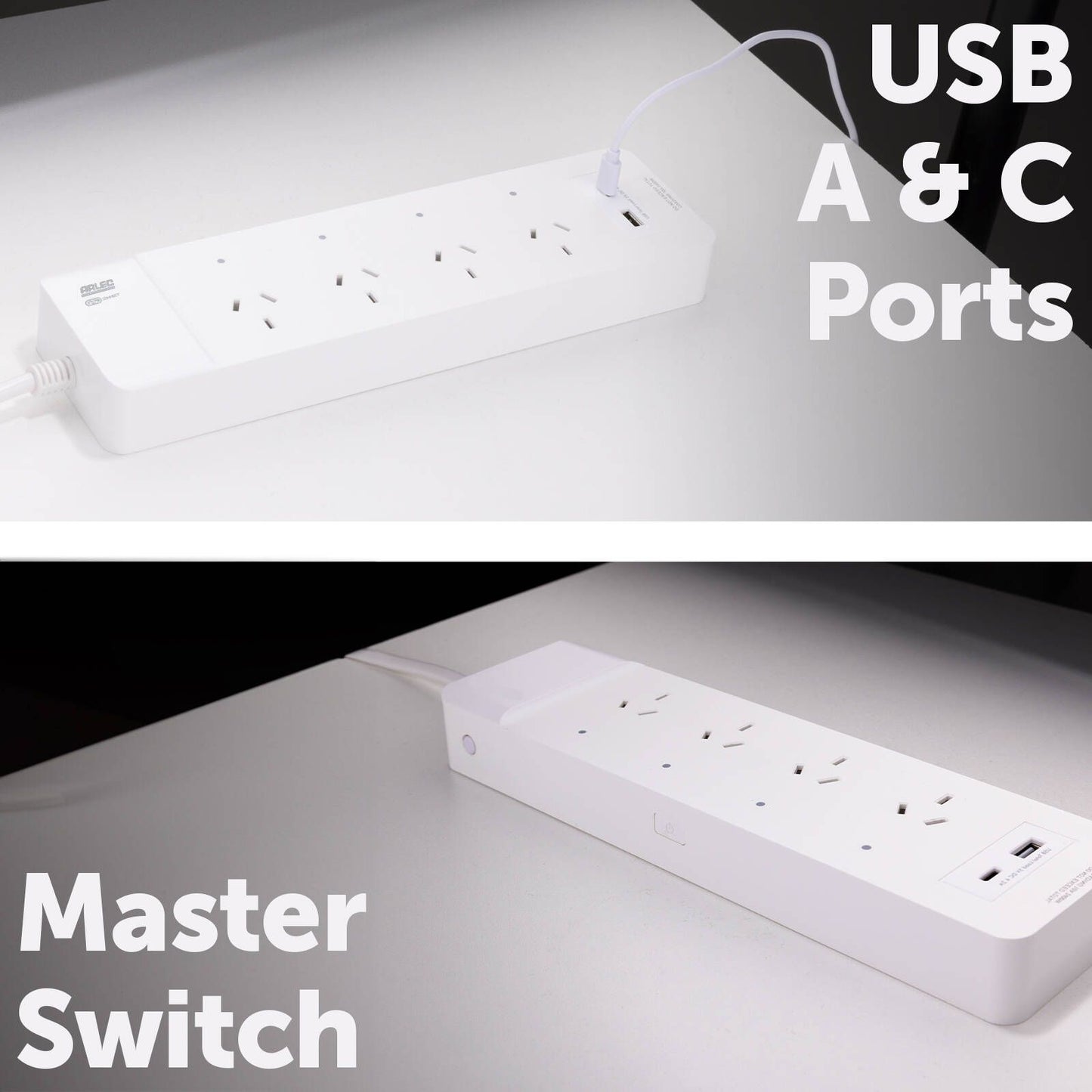 Arlec Grid Connect Smart Powerboard - 4 Outlet - White