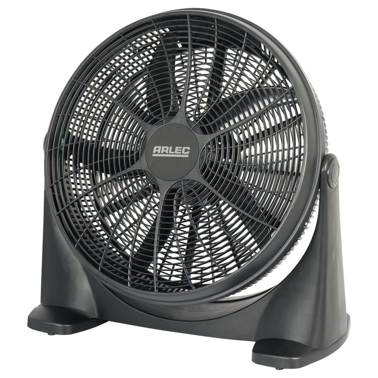 Arlec 50cm 5-Blade High Velocity Floor Fan Black ABF200