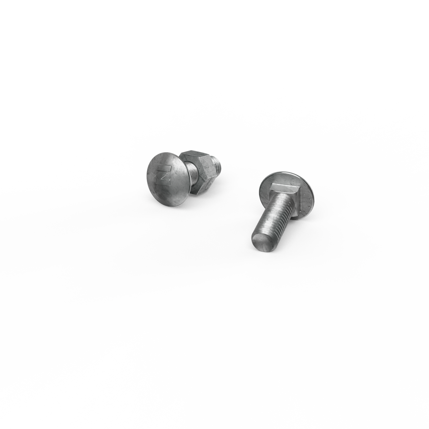 Zenith Hot Dip Galvanised Cup Head Bolts & Nuts - M8 x 25mm - 25 Pack