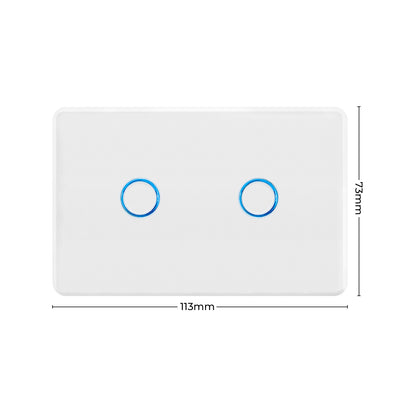 Deta 2 Gang Touch Activated Light Switch
