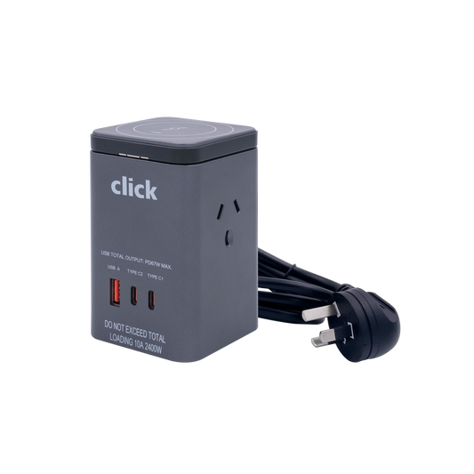 Click Power Station with Magnetic Wireless Charger