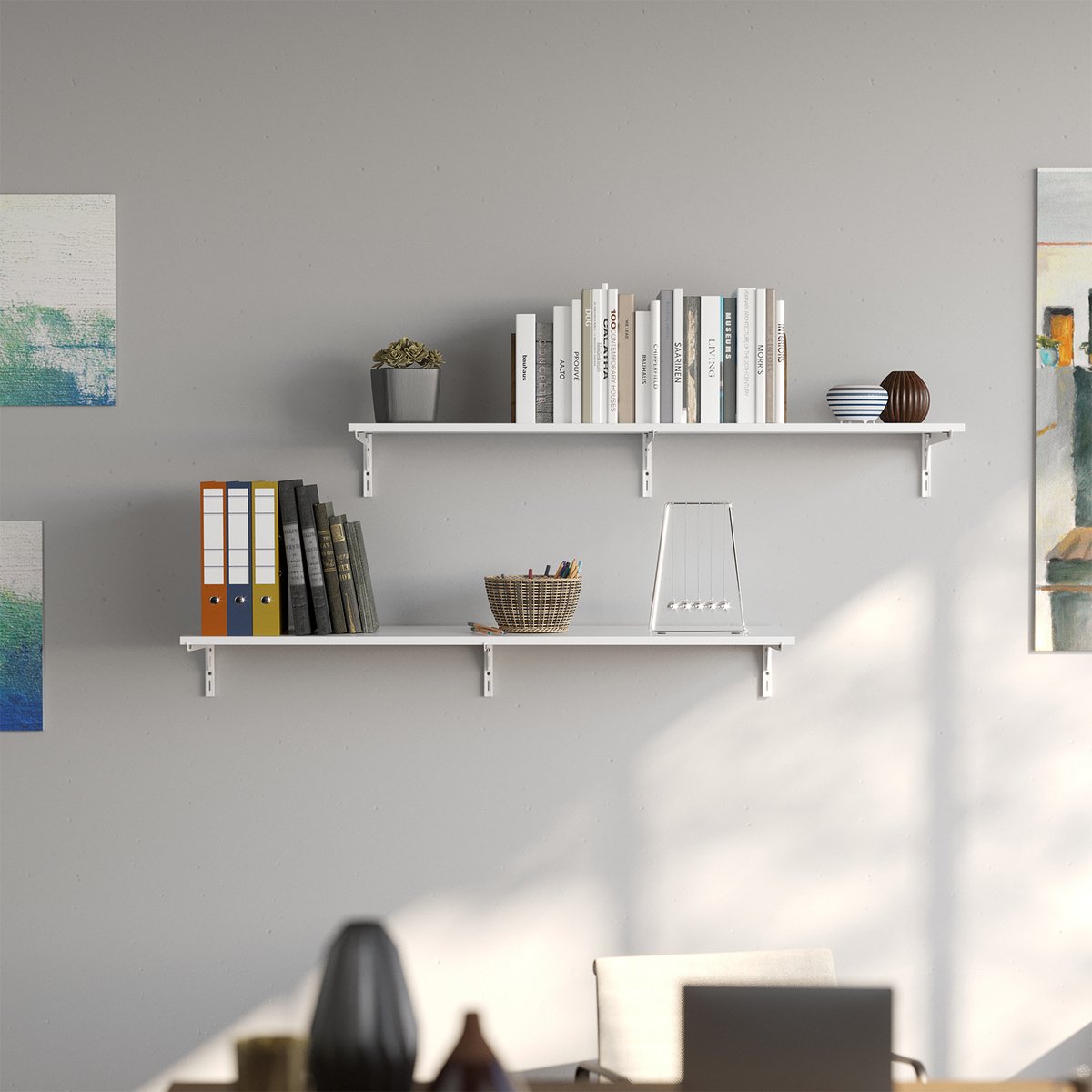 Flexi Storage Home Solutions Wall Strip 145mm White Steel Durable