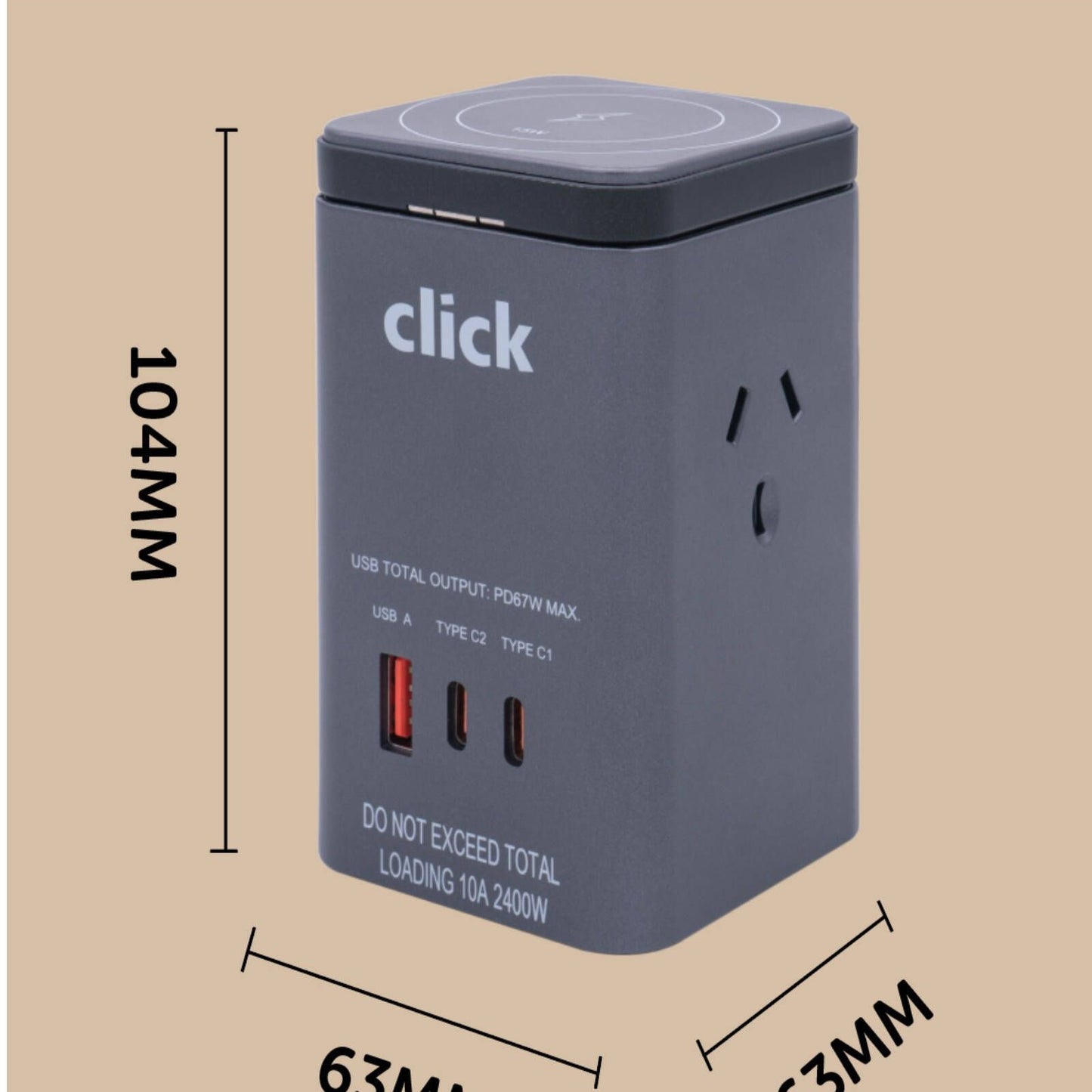 Click Power Station PD67W USB Charger