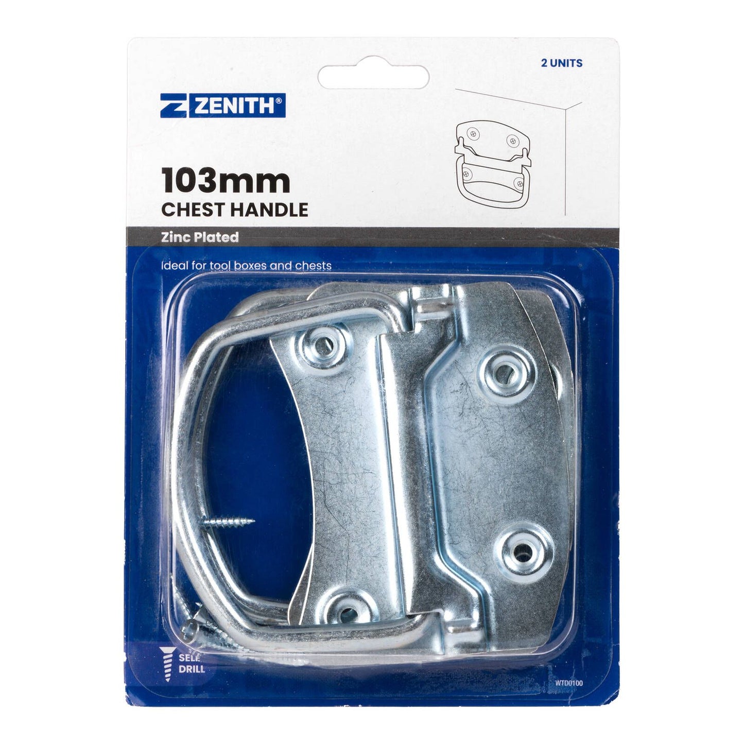Zenith Chest Handle - 103mm - 2 Pack