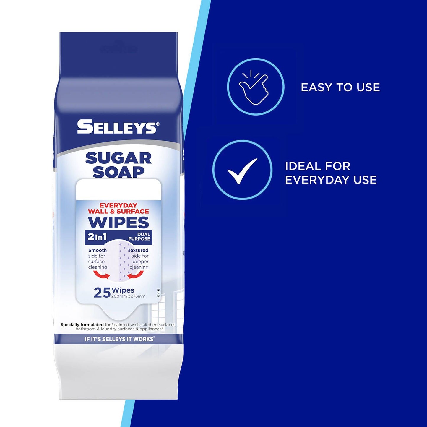 Selleys Sugar Soap Wipes - 25 Pack