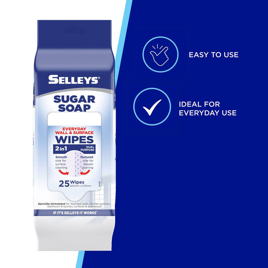 Selleys Sugar Soap Wipes - 25 Pack