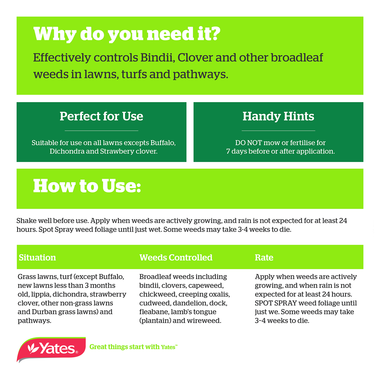 Yates Weedkiller Spot Spray - 750ml