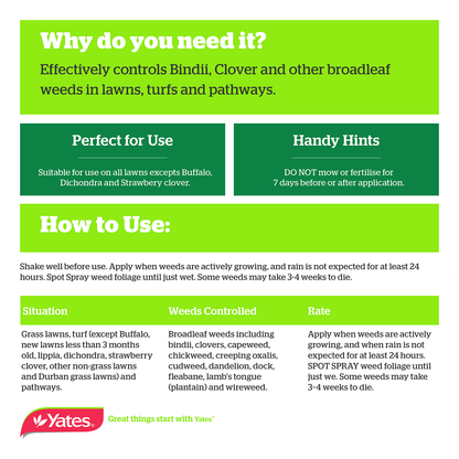 Yates Weedkiller Spot Spray - 750ml
