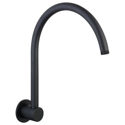 Mondella Resonance Gooseneck Shower Arm - 300mm - Matte Black
