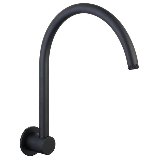 Mondella Resonance Gooseneck Shower Arm - 300mm - Matte Black